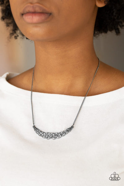 Whatever Floats Your YACHT - Black gunmetal necklace