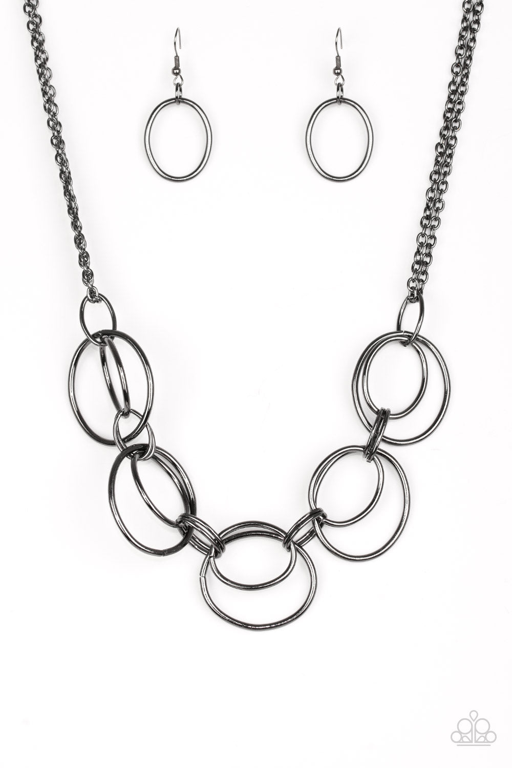 Urban Orbit - Black Gunmetal Necklace