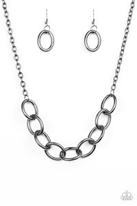 Boldly Bronx - Black gunmetal  necklace