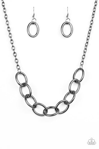 Boldly Bronx - Black gunmetal  necklace