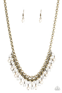 You May Kiss the Bride - Brass Necklace