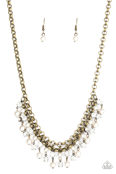 You May Kiss the Bride - Brass Necklace