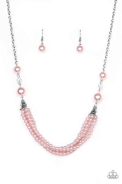 One-WOMAN Show - Pink Necklace Pearls