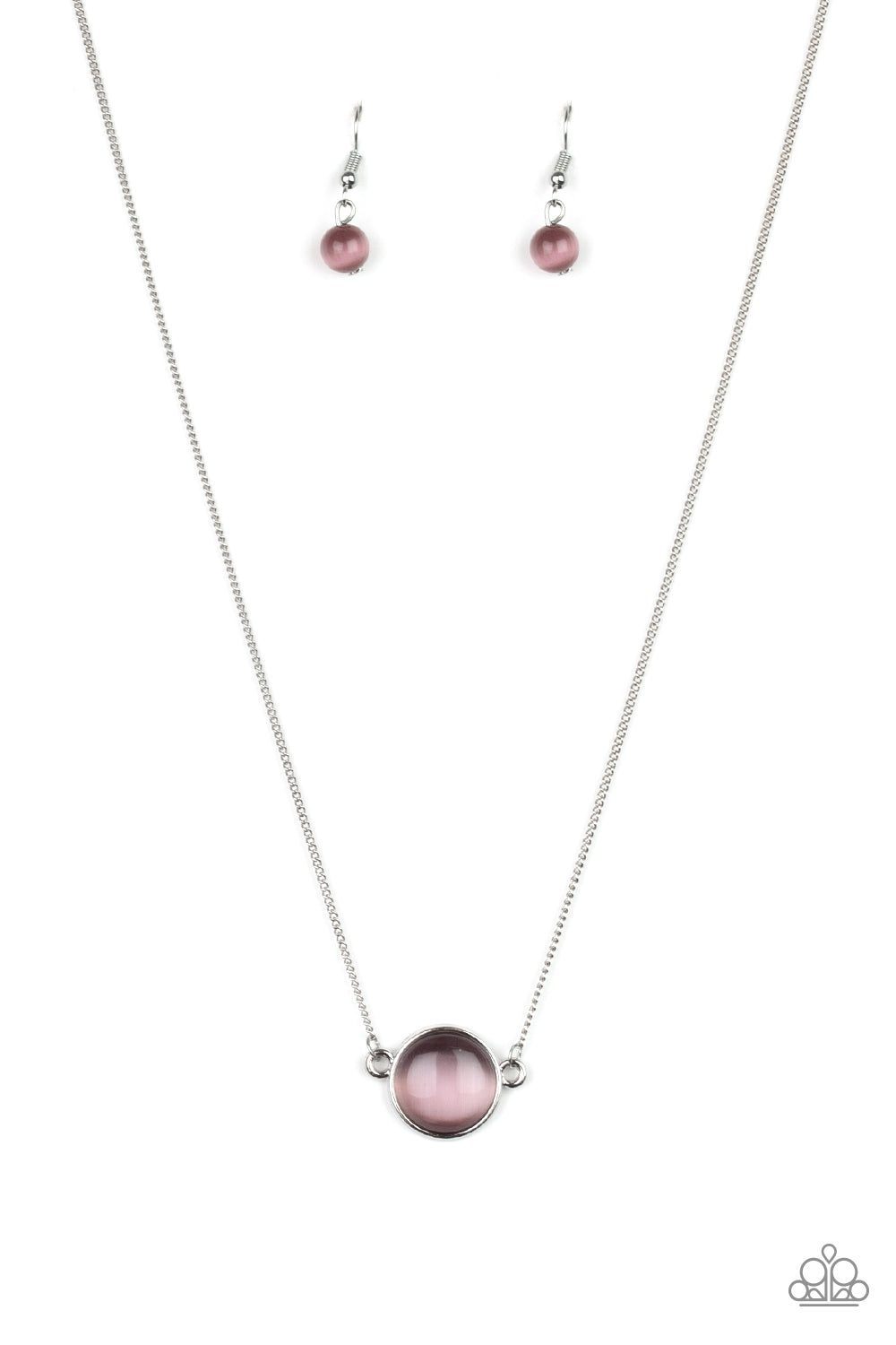 Rose-Colored Glasses - Purple necklace