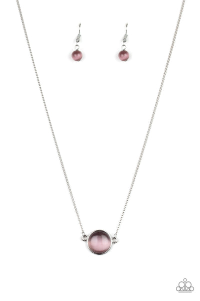 Rose-Colored Glasses - Purple necklace