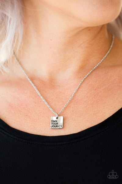 Own Your Journey - Silver necklace