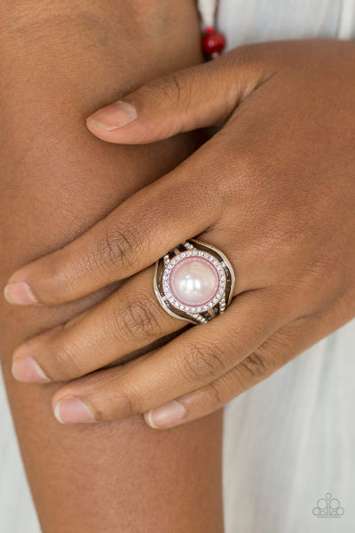 Pampered In Pearls - Pink ring