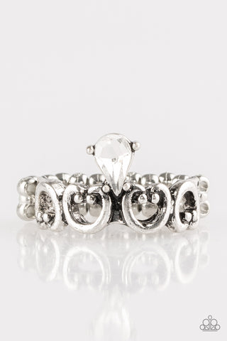 Twinkling Tiaras - White Ring