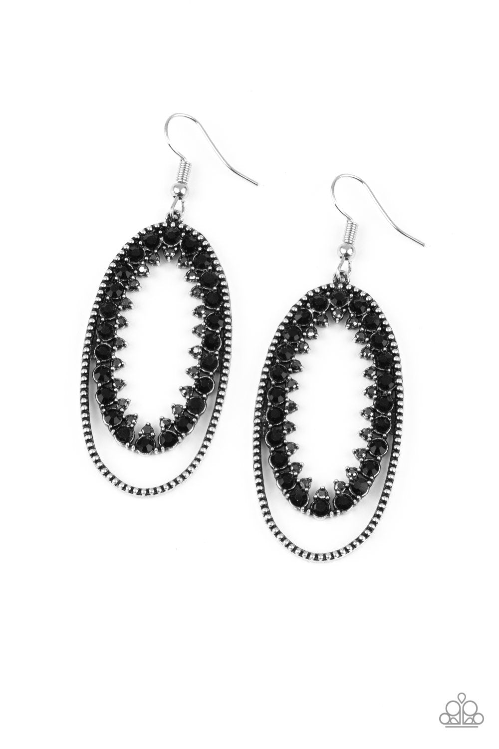 Marry Into Money - Black Earrings