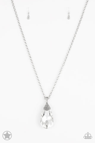 Spellbinding Sparkle - White necklace blockbuster