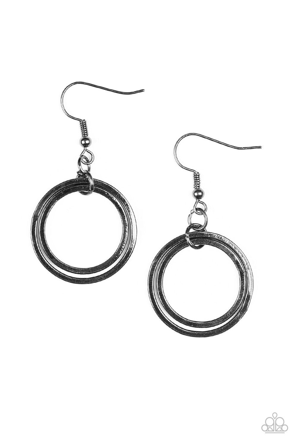 The Gleam Of My Dreams - Black gunmetal earrings