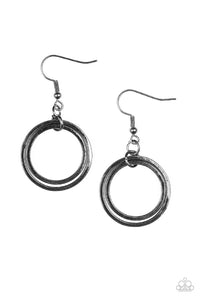 The Gleam Of My Dreams - Black gunmetal earrings