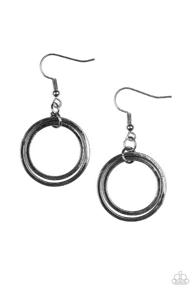 The Gleam Of My Dreams - Black gunmetal earrings