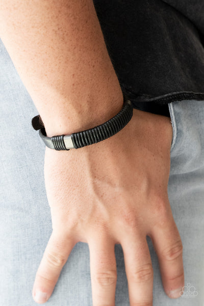 What Happens On The Road... - Black urban bracelet