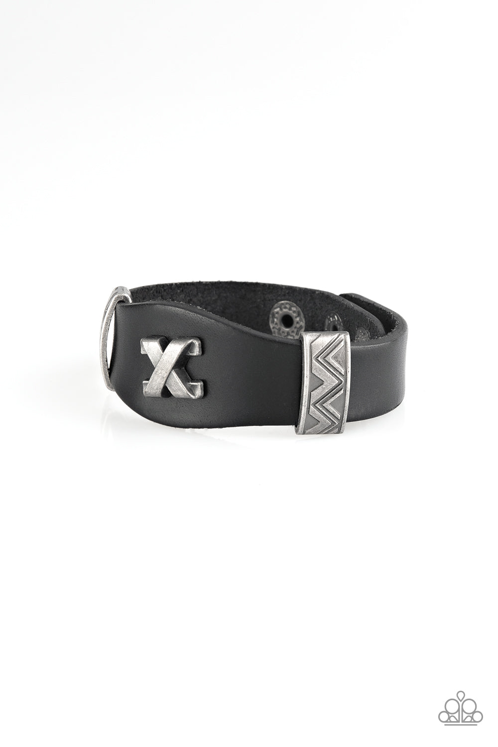 Tread Carefully - Black urban bracelet