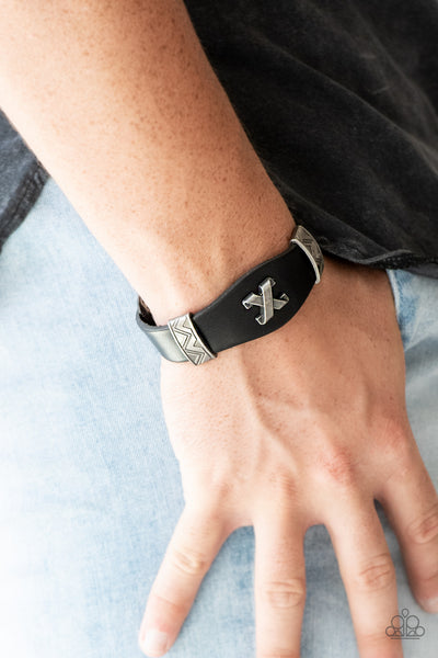 Tread Carefully - Black urban bracelet