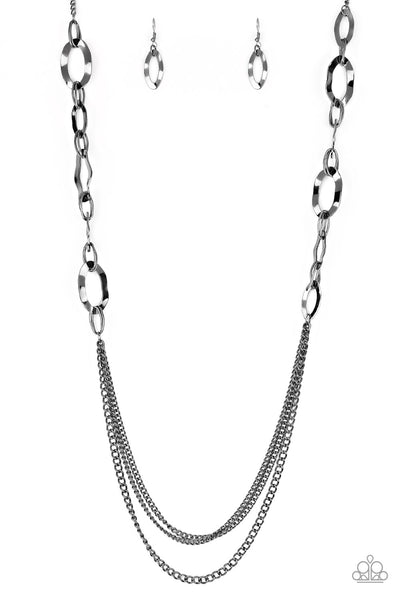 Street Beat - Black Gunmetal Necklace