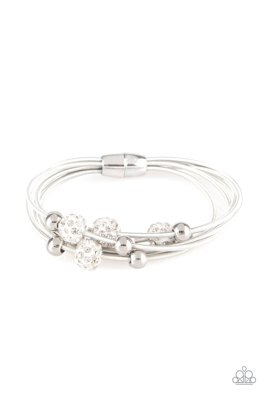 Marvelously Magnetic - White bracelet