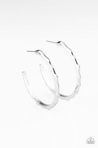 Danger Zone - Silver Earrings