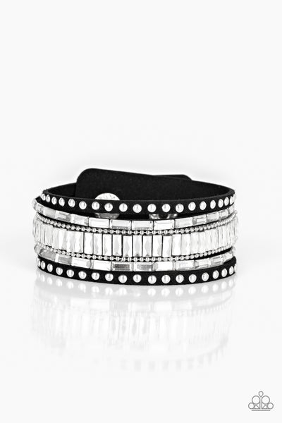 Rock Star Rocker - Black urban bracelet