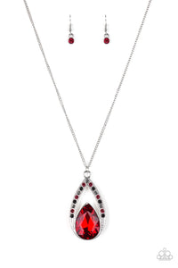 Notorious Noble - Multi Necklace Red