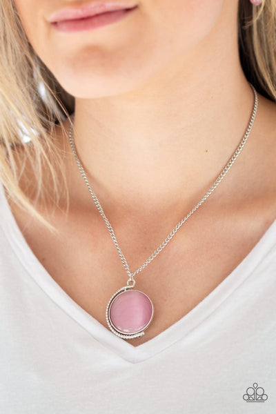 Luminous Lagoon - Pink necklace