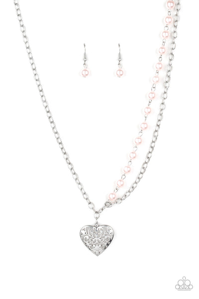 Forever In My Heart - Pink Necklace Heart