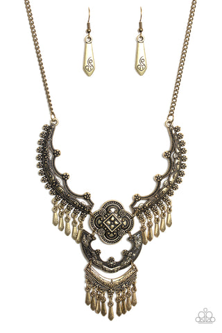 Rogue Vogue - Brass necklace