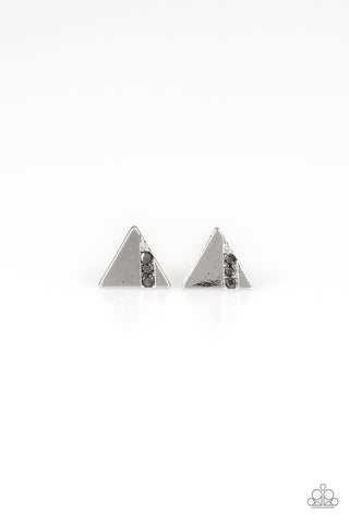 Pyramid Paradise - Silver earrings