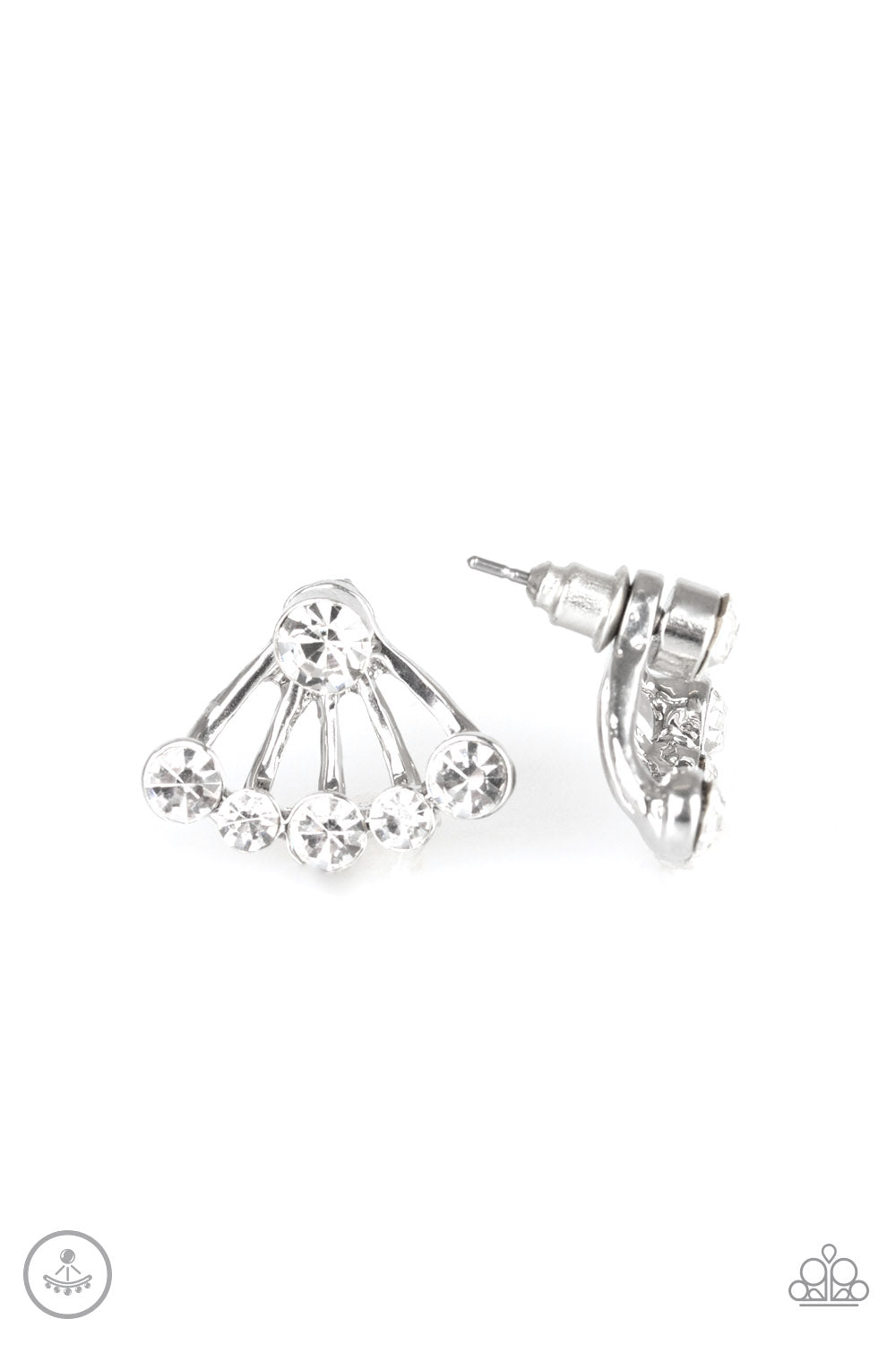 Jeweled Jubilee - White earrings