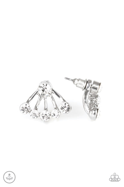Jeweled Jubilee - White earrings
