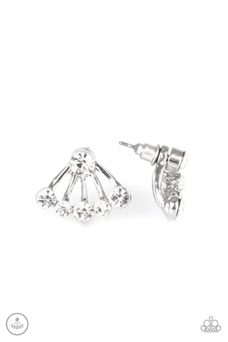 Jeweled Jubilee - White earrings