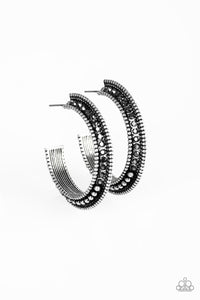 Retro Reverberation - Silver earrings