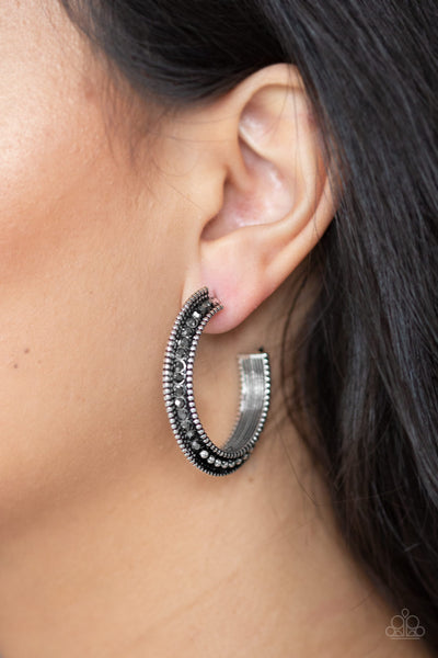 Retro Reverberation - Silver earrings