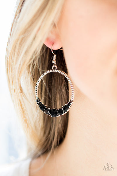 Self-Made Millionaire - Black earrings