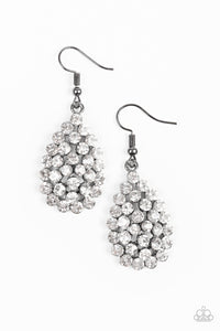 Sparkling Sparkle-naire - Black gunmetal earrings