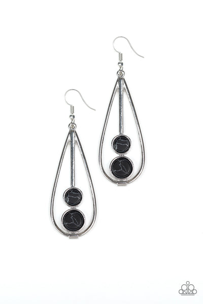 Natural Nova - Black Earrings