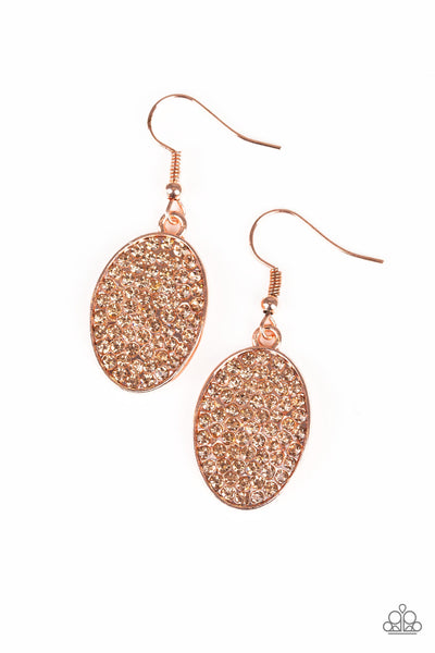 All Dazzle - Copper earrings