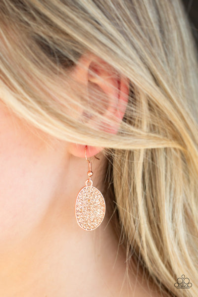 All Dazzle - Copper earrings