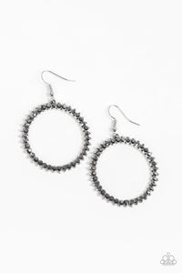 Spark Their Attention - Silver earrings