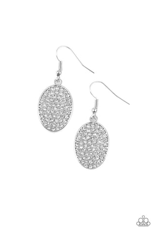 All Dazzle - White earrings