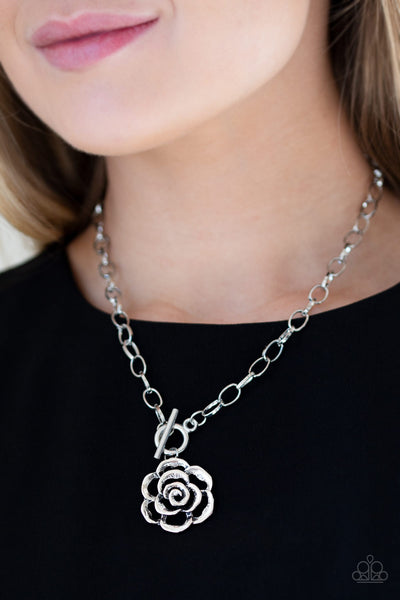 Beautifully In Bloom - Silver necklace