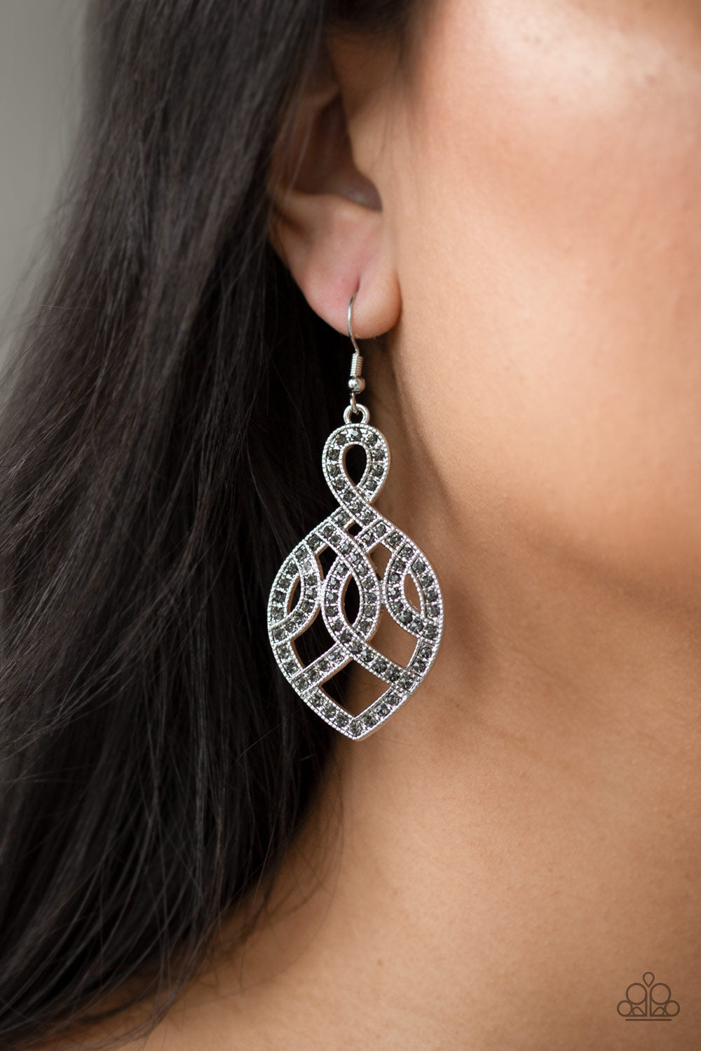 A Grand Statement - Silver Earrings