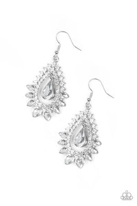 Boss Brilliance - White earrings