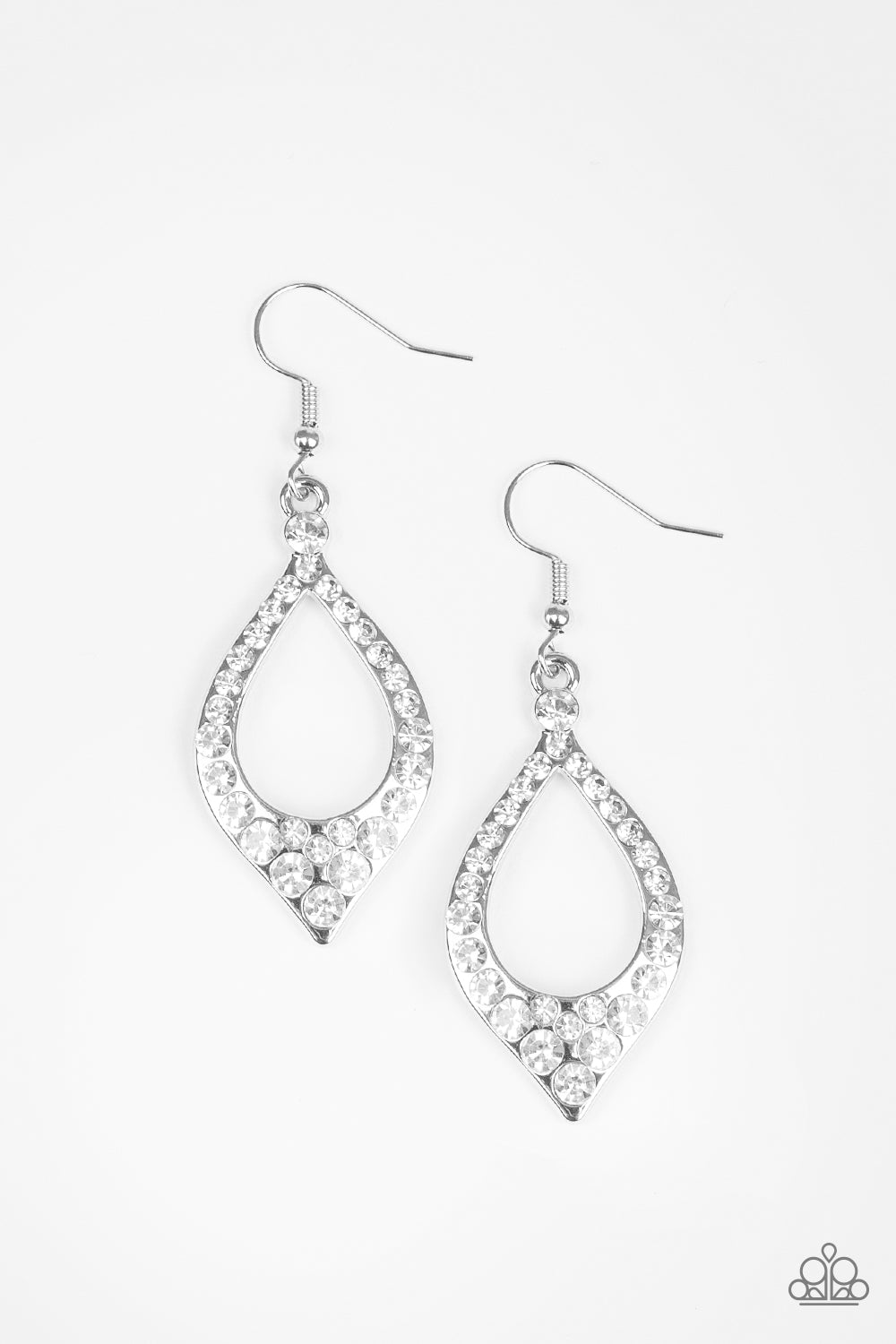 Finest First Lady - White earrings