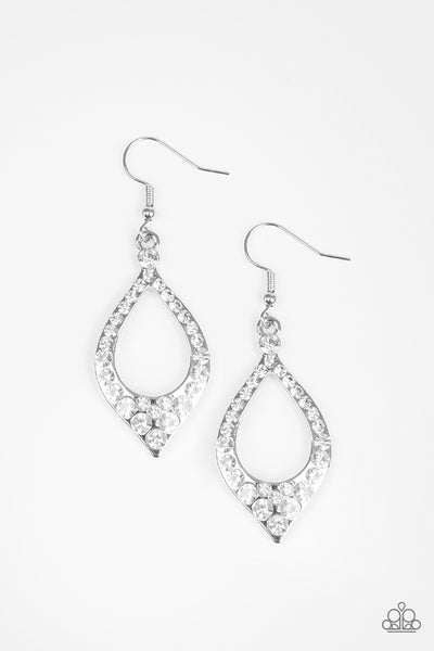 Finest First Lady - White earrings