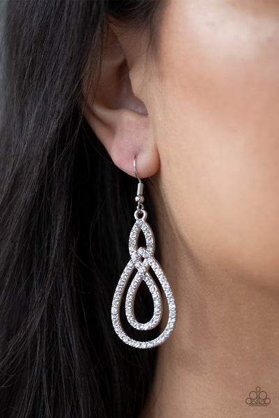 Sassy Sophistication - White earrings