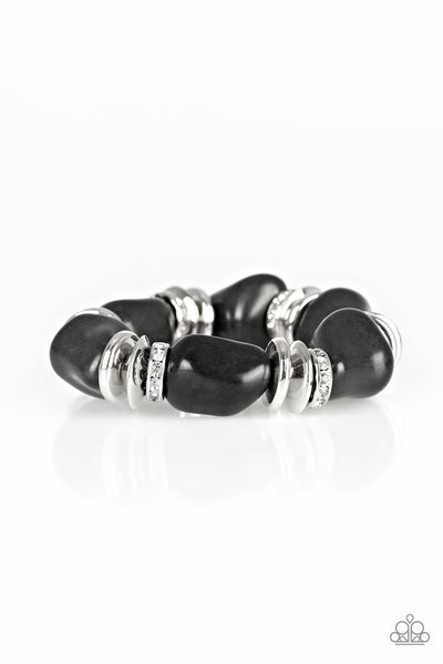 Stone Age Stunner - Black bracelet