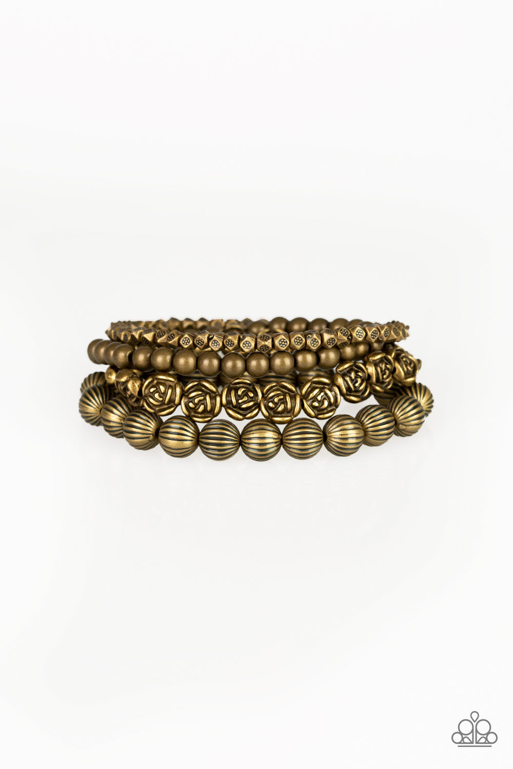 Rose Garden Gala - Brass bracelet