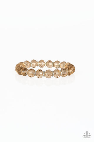 Crystal Candelabras - Brown bracelet